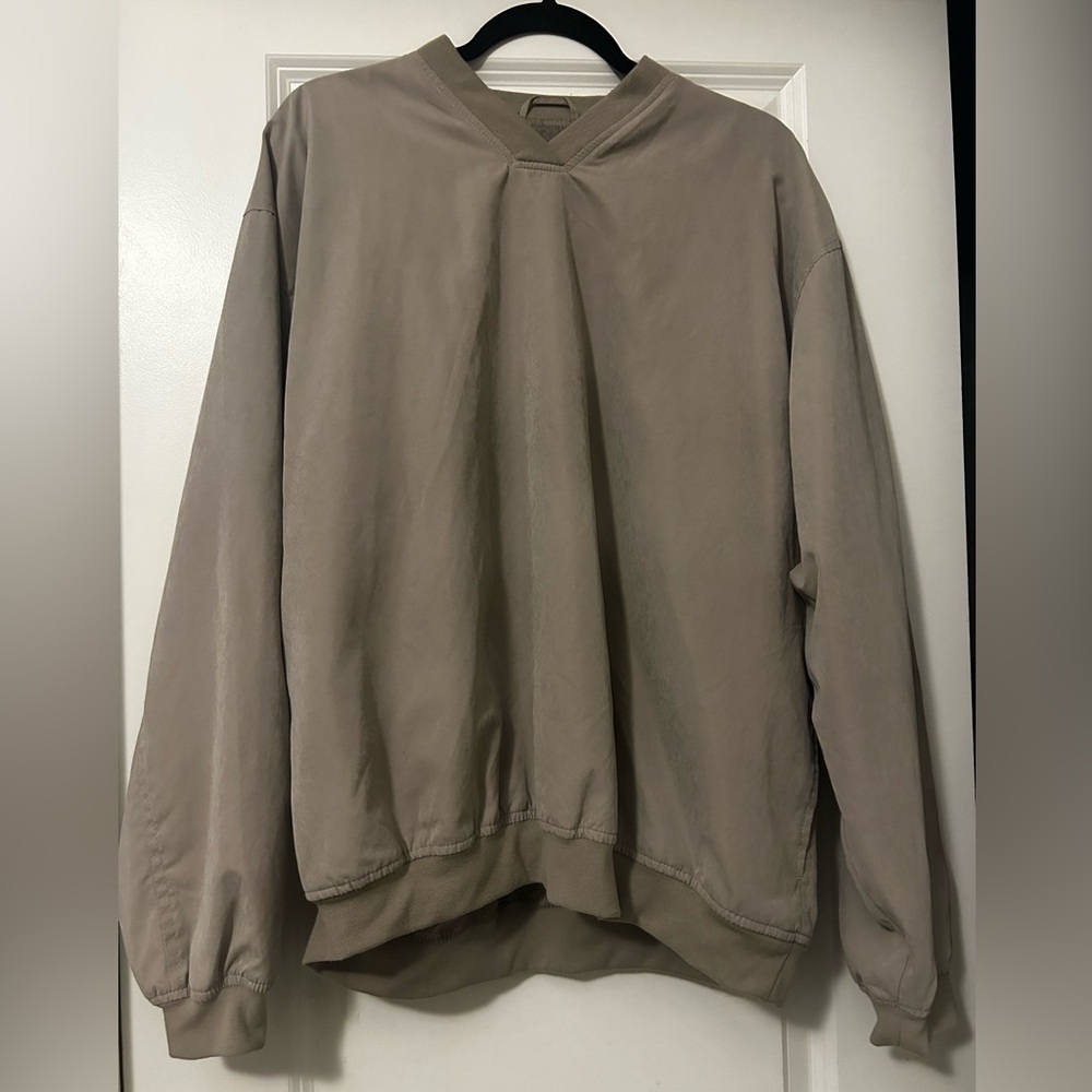 Casual Tan Pullover/Windbreaker Hoodie